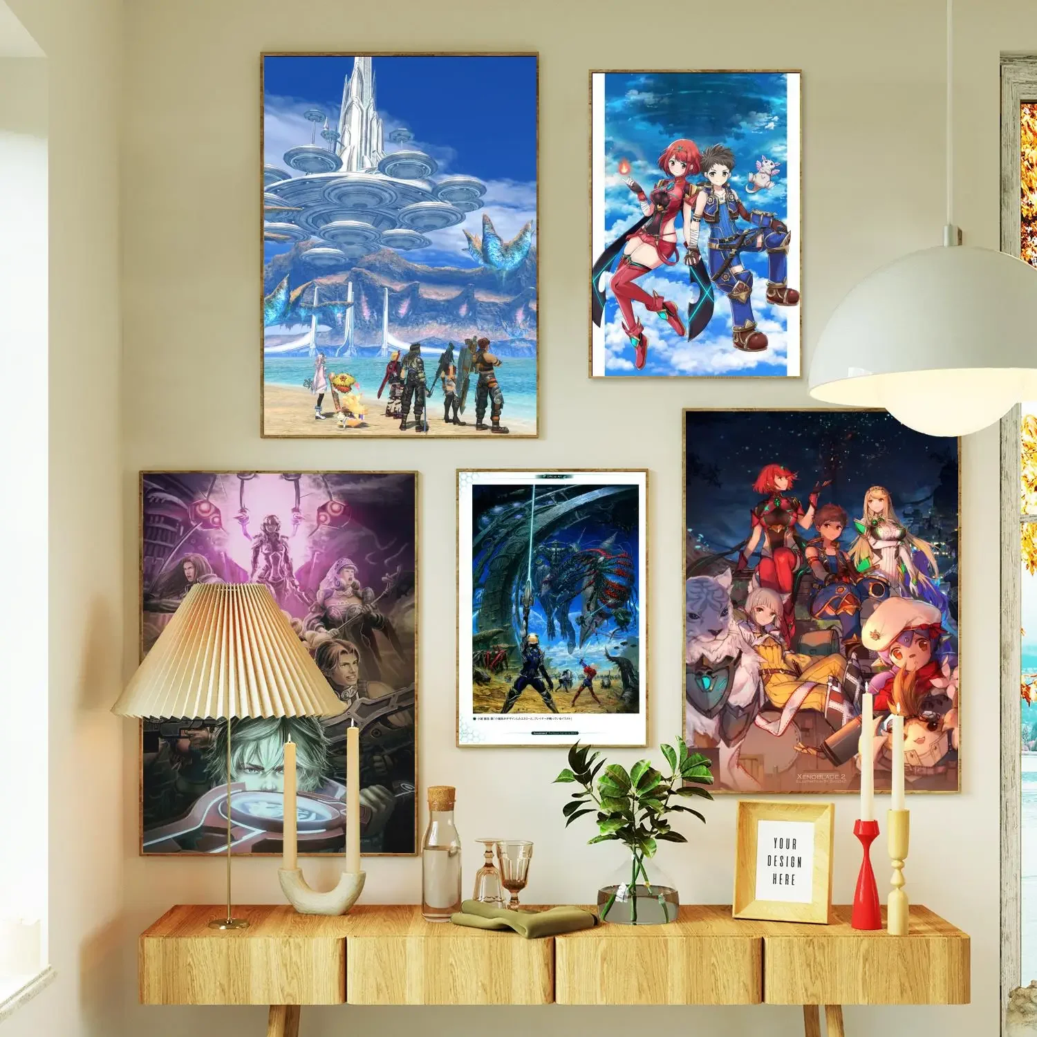 Xenoblade Chronicles 2 Hikari Poster Prints Wall Art Canvas Painting Poster For Modern Family Living Room Home Decor