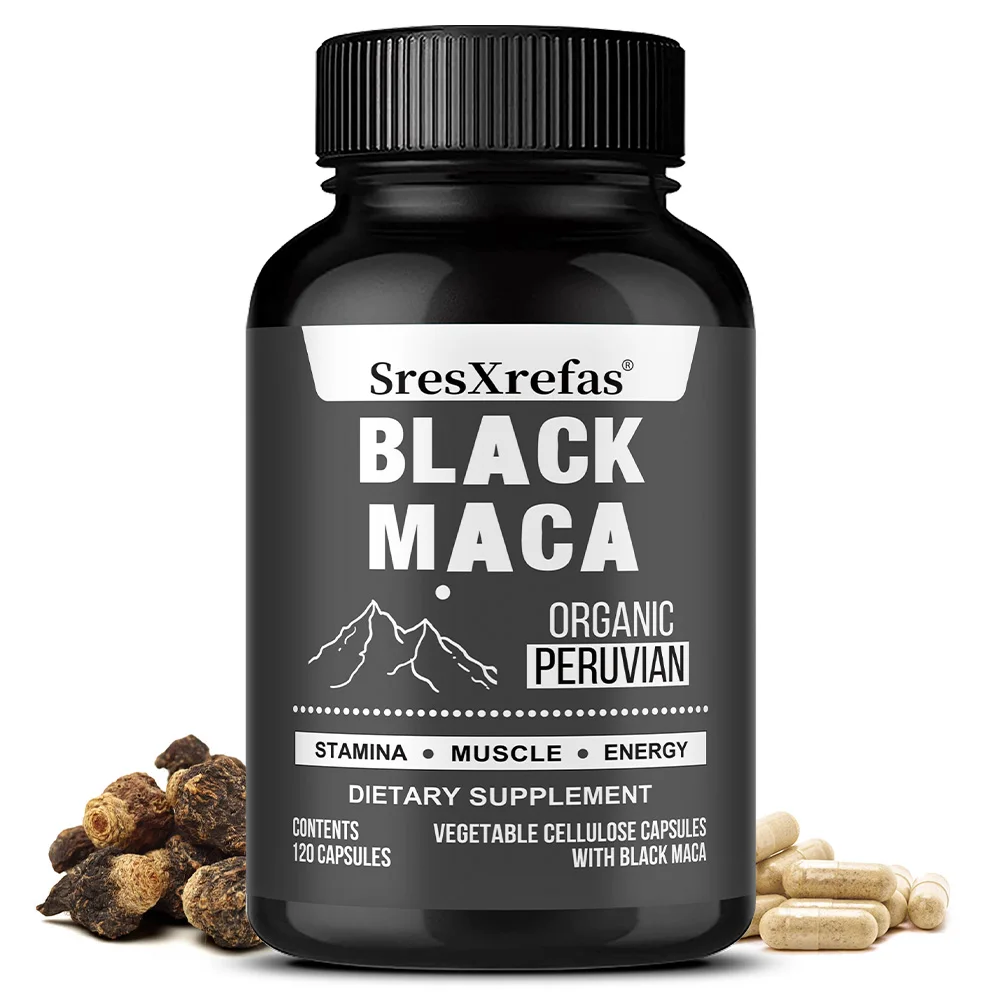 Potential Black Maca Capsules for Enhanced Strength, Endurance, Vitality, and Immunity; Nutritional Supplement
