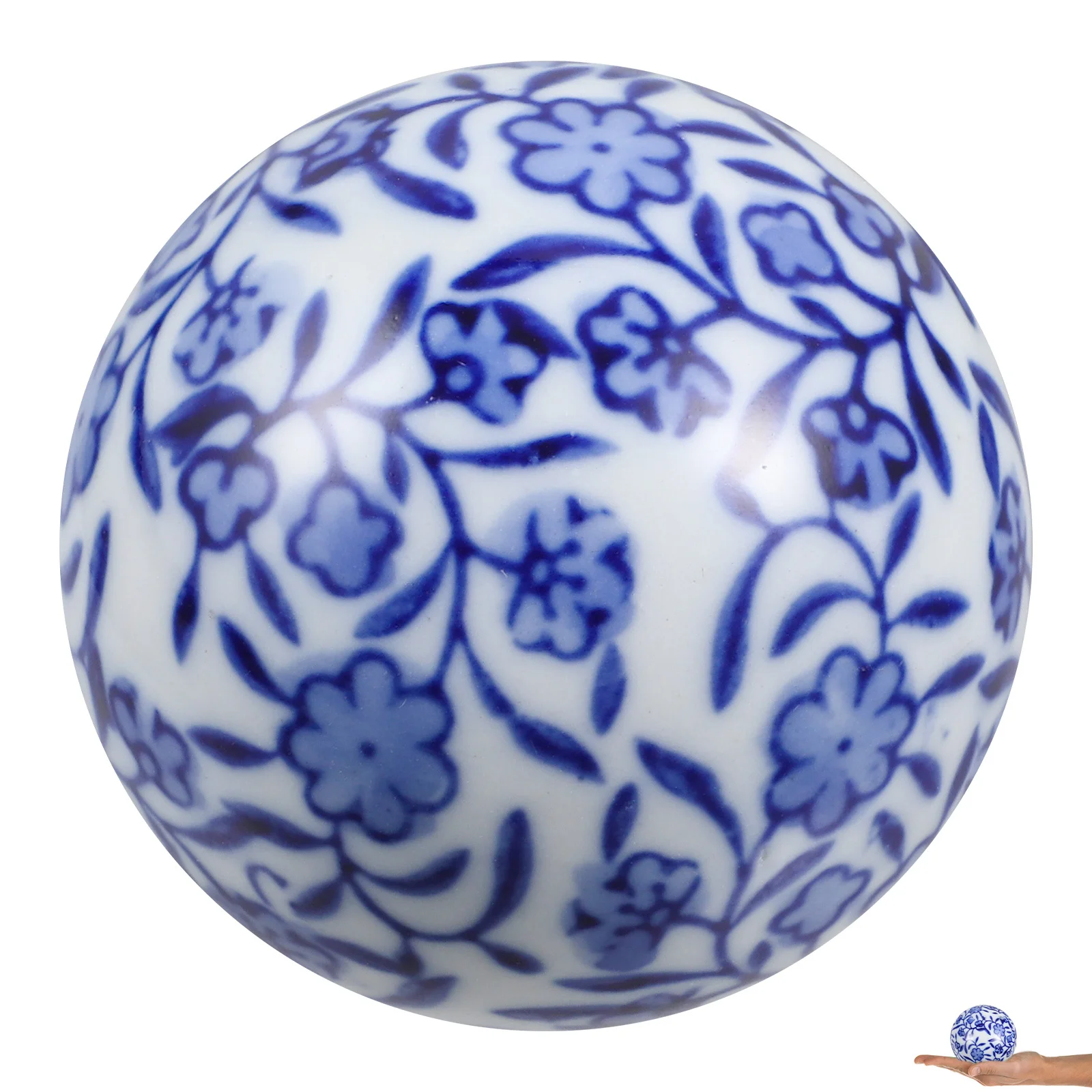 

Aquarium Floating Ball Ceramic Chinese Style Ornament Lifelike Realistic Design for Fish Tank Decor Home Office Decoration