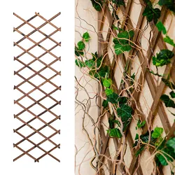 Expandable Plant Climbing Lattices Extensible Pine Fence Plant Support for Climbing Plants Garden Fencing