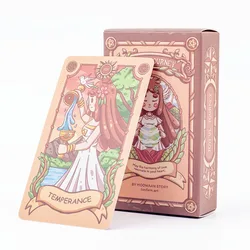 Joyful Journey Tarot Deck -Juego de mesa de 78 cartas con lindas ilustraciones que abraza el brillo, el amor y el calor 10,3*6 CM