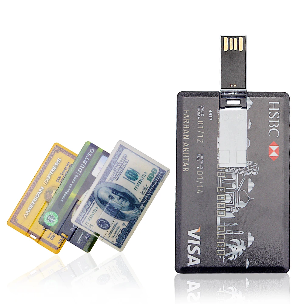 

Банковская карта USB 2.0 Флэш-накопитель Pen Drive Memory Stick 128 ГБ 64 ГБ 32 ГБ 16 ГБ Карта USB-накопитель Креативный подарок Pendrive Карта памяти 8 ГБ