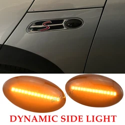 2X high quality Dynamic LED Turn Signal Lamp Side Marker Light For BMW MINI Cooper R50 R52 R53 2002-2008