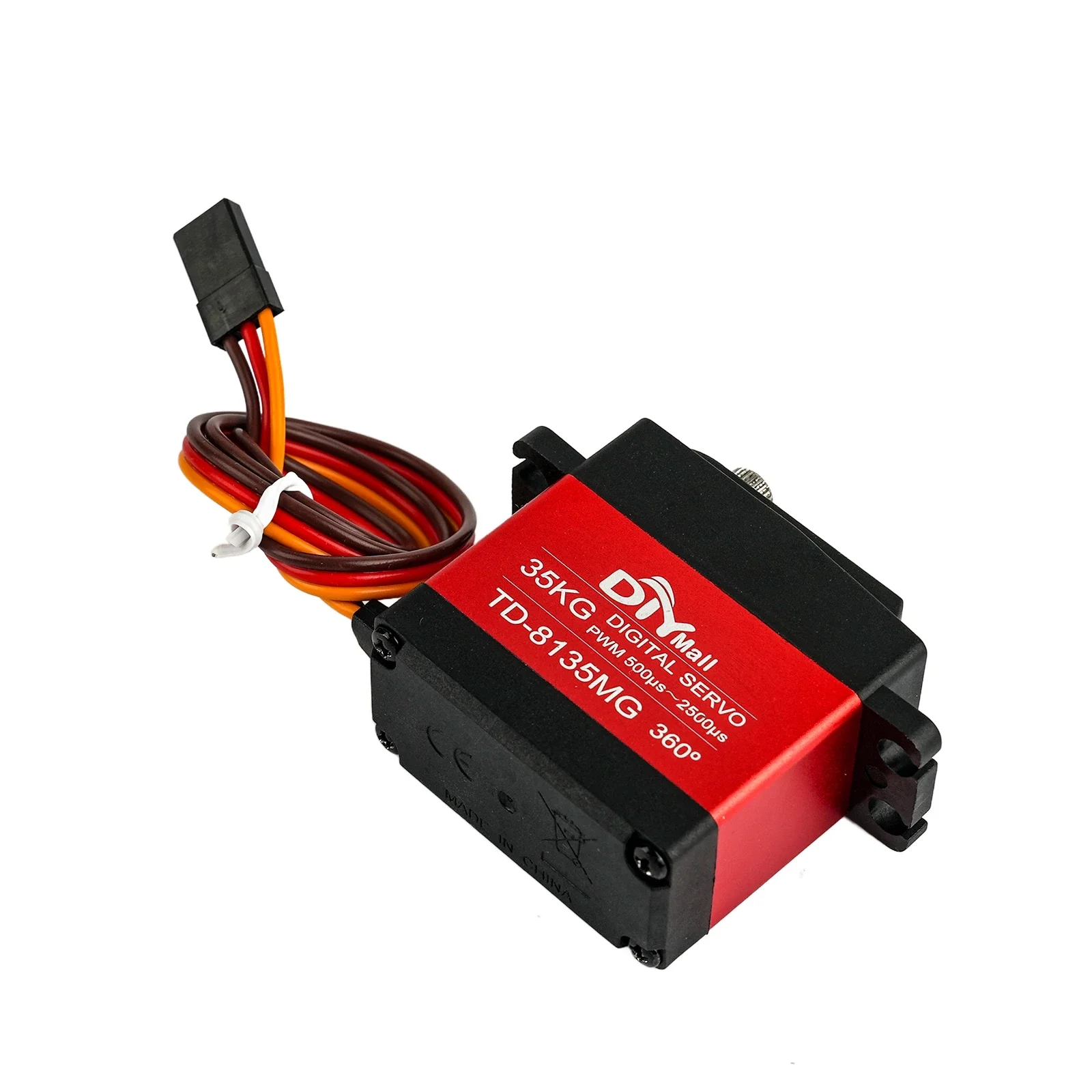 35kg rotação de 360 graus rc servo 180/270 ângulo controlável digital metal engrenagem TD-8135MG motor para diy modelo de carro rc braço robô