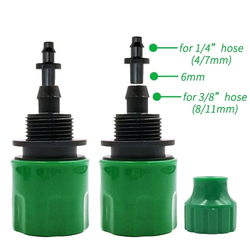 5pcs Water Pipe Quick Connector Plastic Hose Pipe Connector For Garden Pipeline Drip Irrigation System Watering Equipment Parts