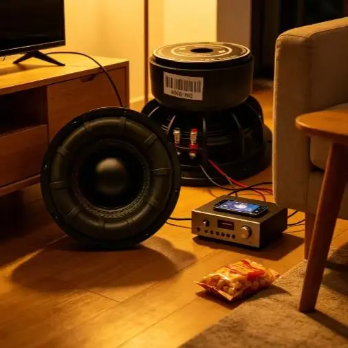 High Power Subwoofer Driver: 6-8 Inch Dual Magnet Dual Voice Coil, Long Stroke Car Audio Speaker for Home Application