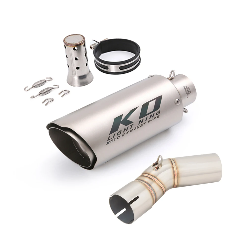 

Выхлопная система Slip On для мотоцикла Kawasaki ZX10R 2011-2024, соединительная труба, глушитель из нержавеющей стали