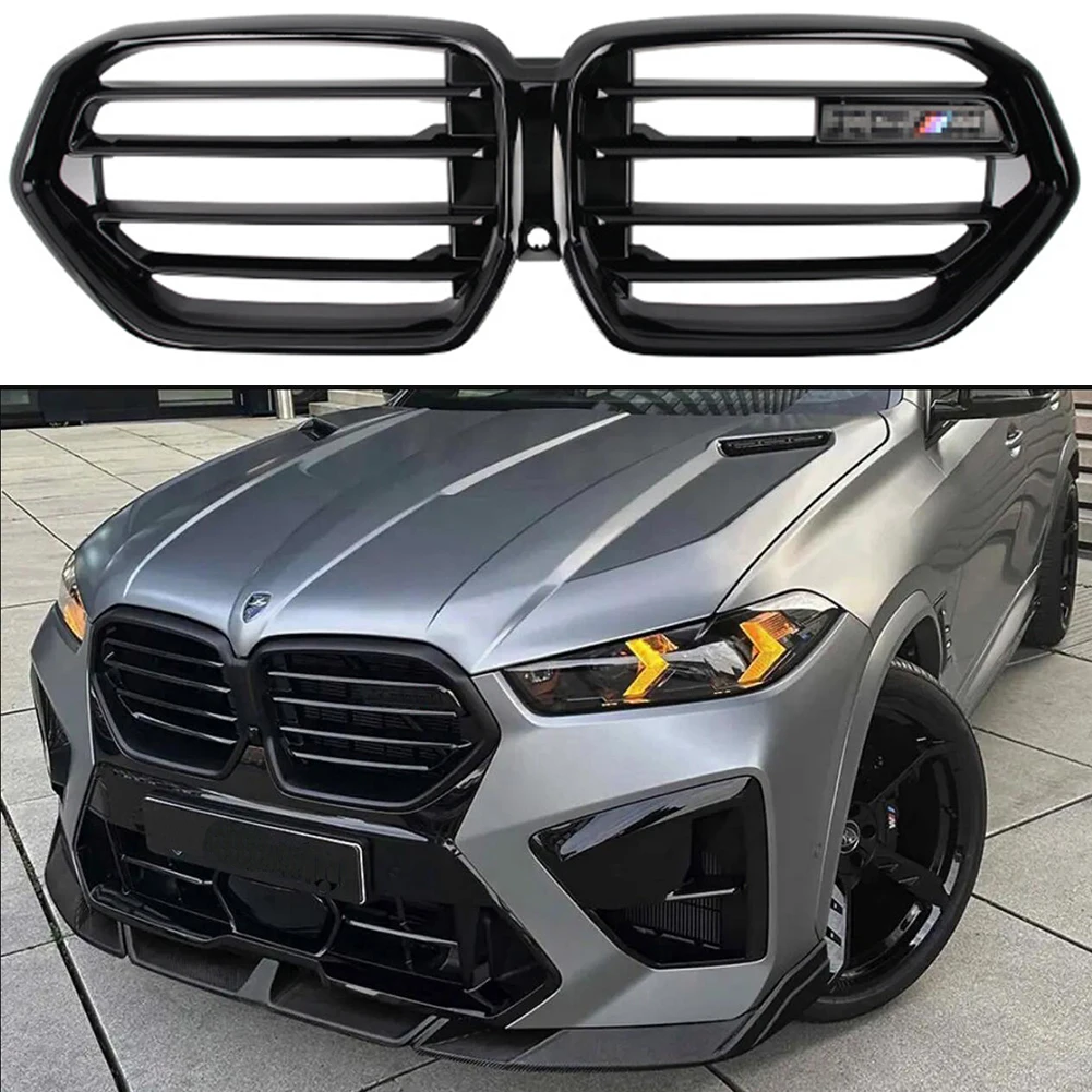 

Car Front Radiator Kidney Bumper LCI Hood Grille For BMW X6 G06 2023+/ X5M F95 X6M F96 M60i M50D XDrive30d xDrive30i 40i