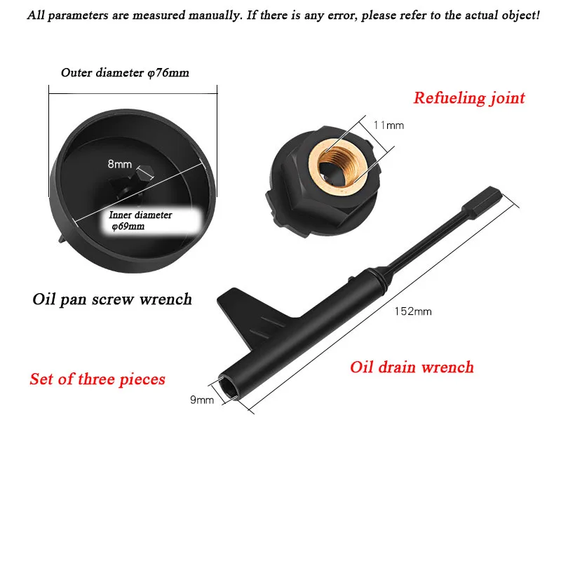 Heat Resisting Transmission Oil Adaptor Tool Set for Mercedes Benz E350 9G Tronic Transmission 725 Auto Oil Drain Refill Kit