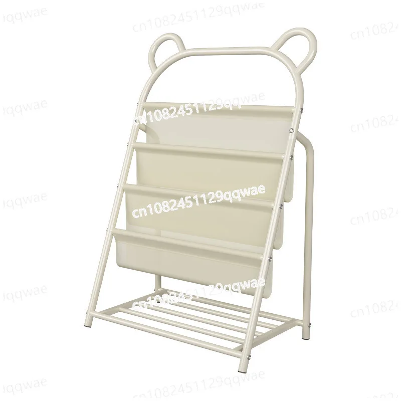 

Книжная полка Бытовая книжная полка с картинками Зона чтения Мобильная стойка для хранения игрушек Простая книжная полка для книжного шкафа Пол