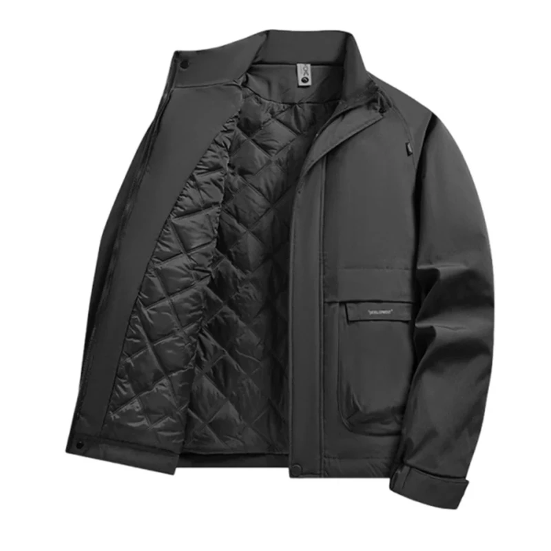 Men's Military Cotton Padded Jacket Autumn Winter Windproof Coat Suitable for Outdoor Activities Multi-pocket Cargo Jackets Men
