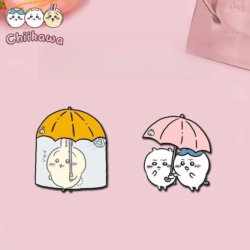 

Chiikawa Cartoon Q Version Peripheral Brooch Student School Bag Hachiware Usagi Pencil Bag Trinket Badge Pendant Birthday Gift
