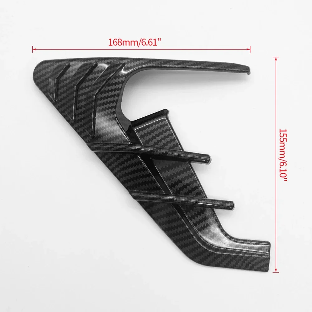 For Tesla Model 3 Y Car Side Camera Flanks Covers Spoiler Dust Cover Carbon Fiber Car Side Wing Panel Cover Accessories