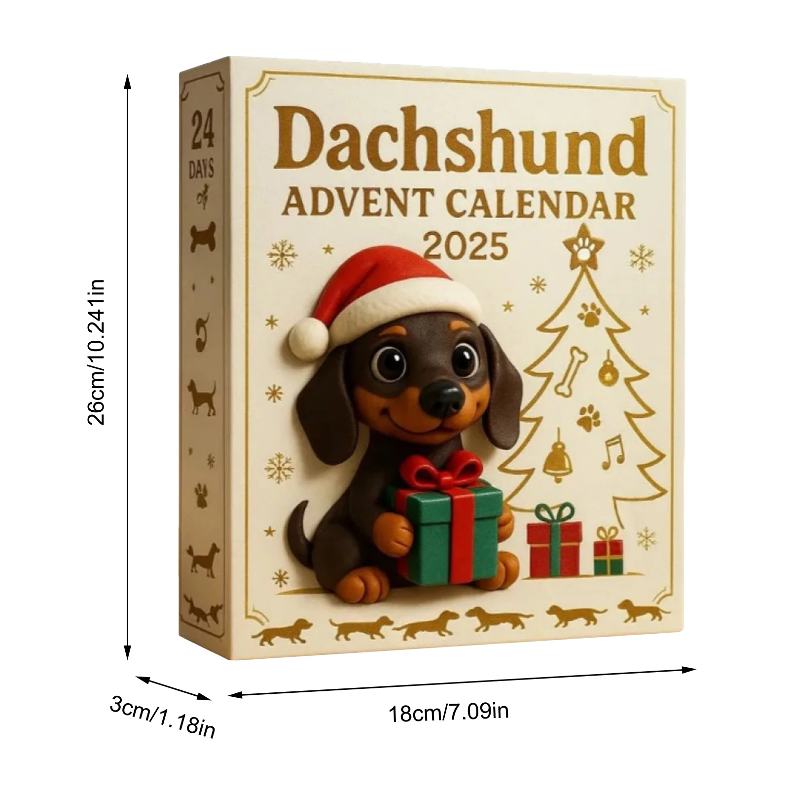 

2025 Christmas Advent Calendar Xmas Countdown Calendar 3D Owl Toy Mystery Box