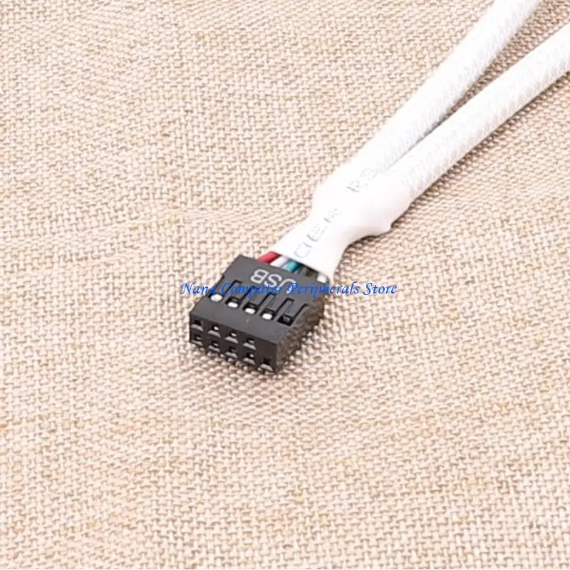 F68C Mini USB 9Pin Data Transfer Cable Shielded USB 2.0 9 Pin Splitter Cable 15CM