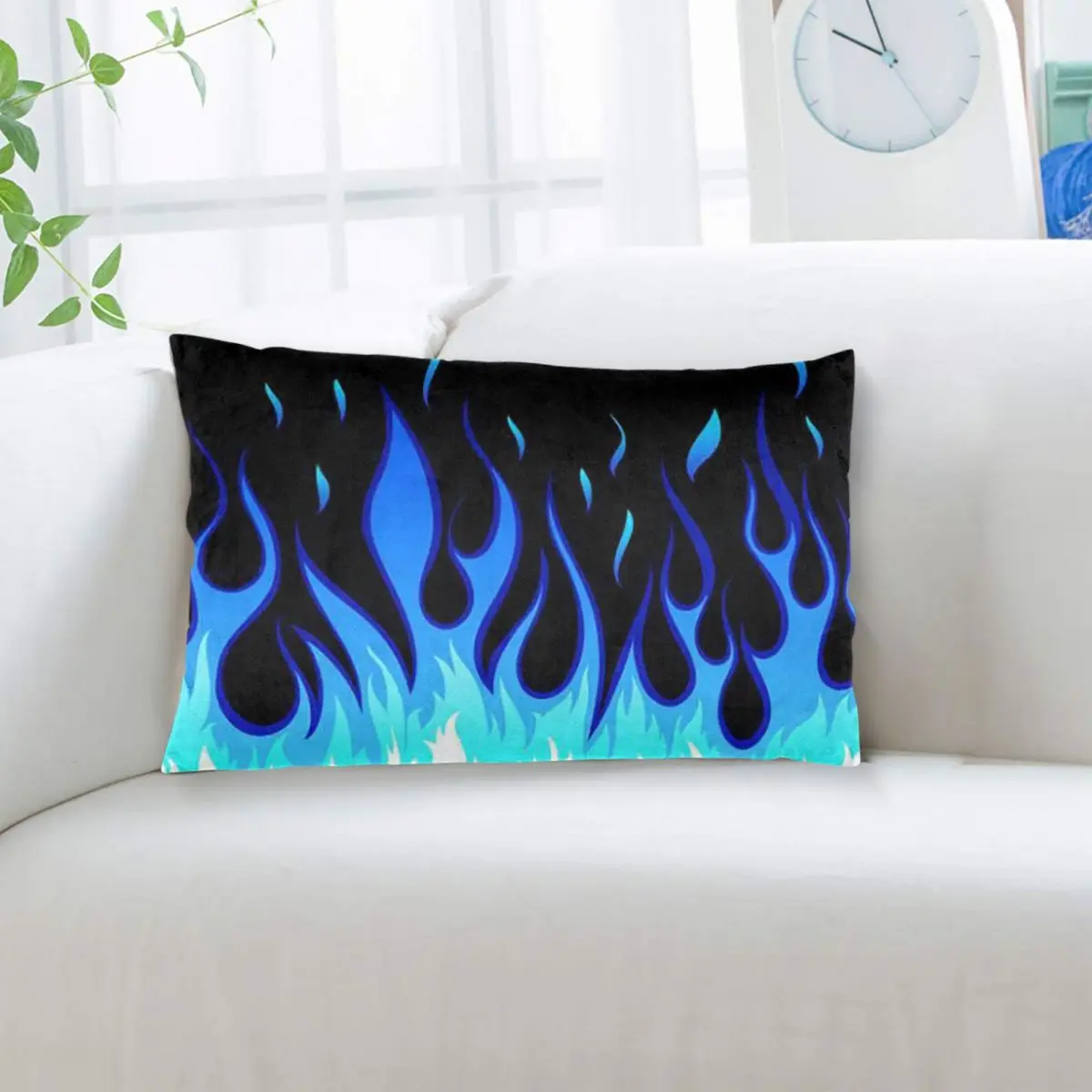 Big Fire Flames Burning Flame Rectangle Pillowcase Cushion Cover Decor Bedroom Bed Home Comfort Throw Pillow