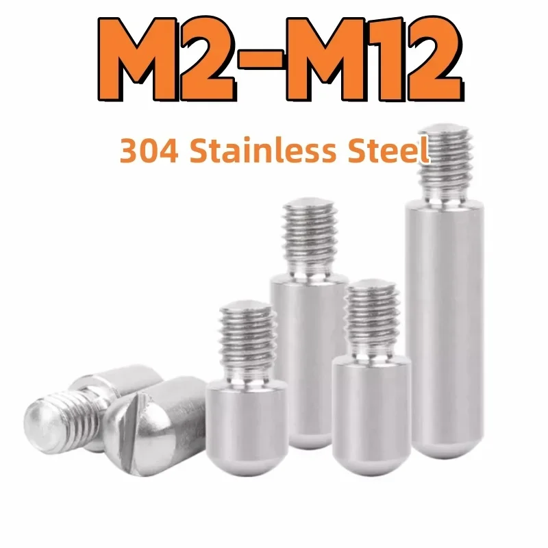 Step Screw M2 M3 M4 M5 M6 M8 M10 M12 304 Stainless Steel Slotted Cylindrical Pin Dowel Headless Axial Screw Bolt GB831