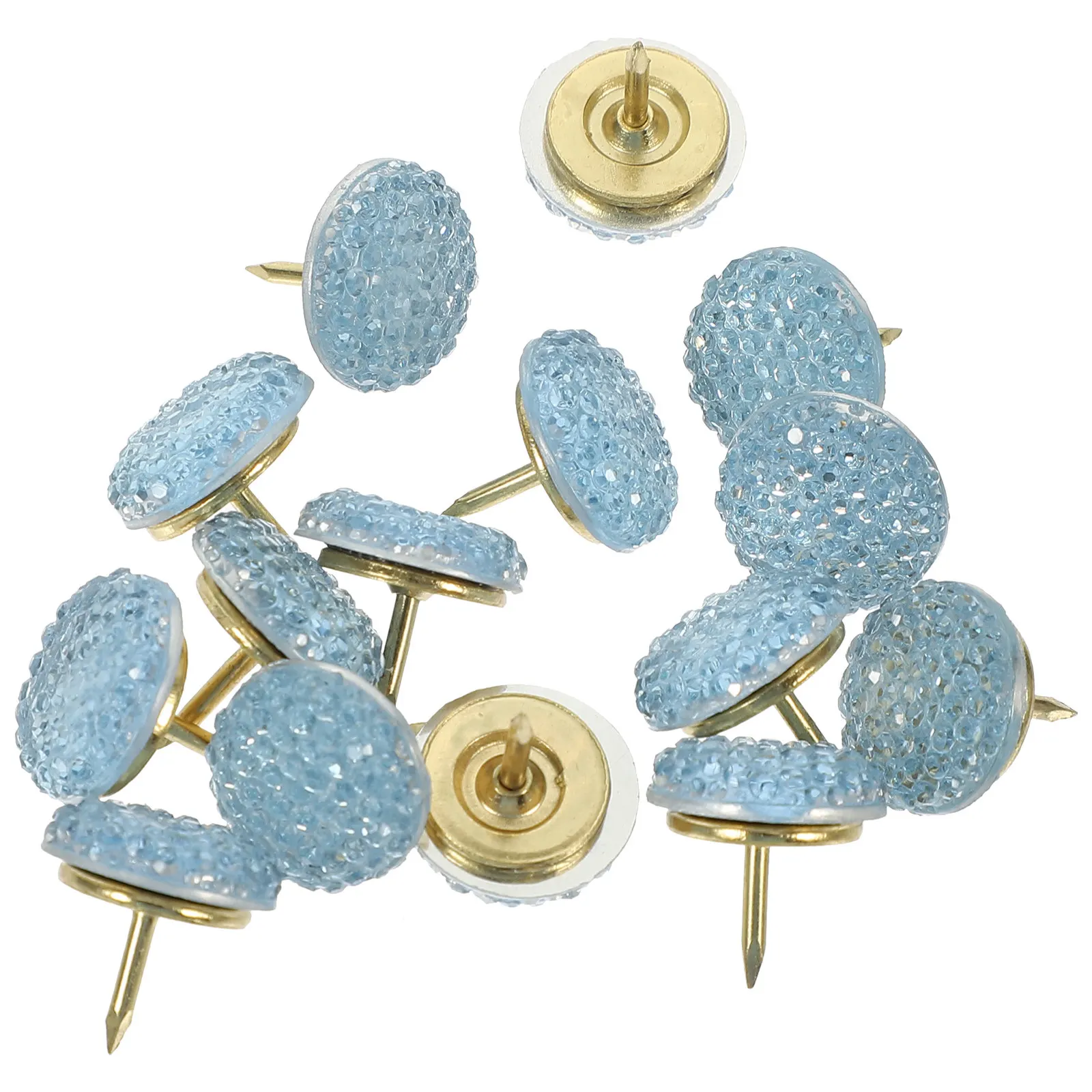 15Pcs Thumb Tacks Soft Cork Board Multi-Function Delicate Pushpins Candy-Like Small Reusable Office Map Supplies