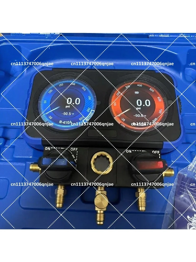 Digital Manifold Gauge with HD Display for HVAC Refrigerant Testing