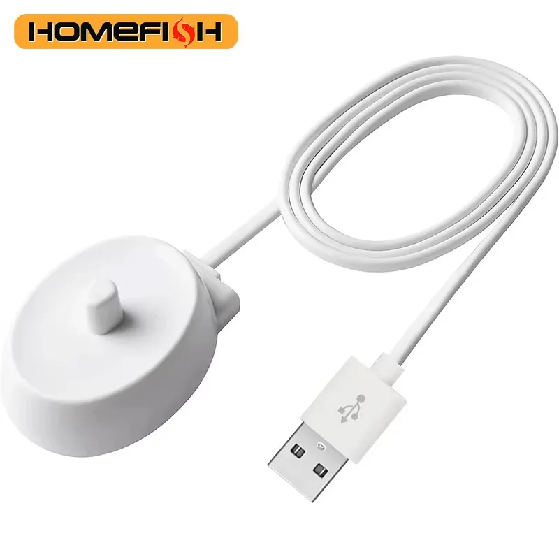 HOMEFISH 1pc Electric Toothbrush Replacement Charger For  More Safety Compatible with Most Oral B Toothbrush
