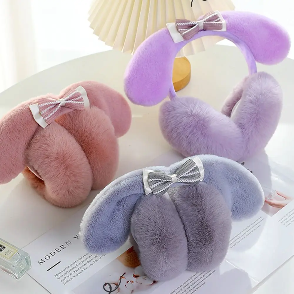 Cute Autumn Winter Plush Ear Cover Windproof Keep Warm Earmuffs Cold Protection Foldable Ear Warmer