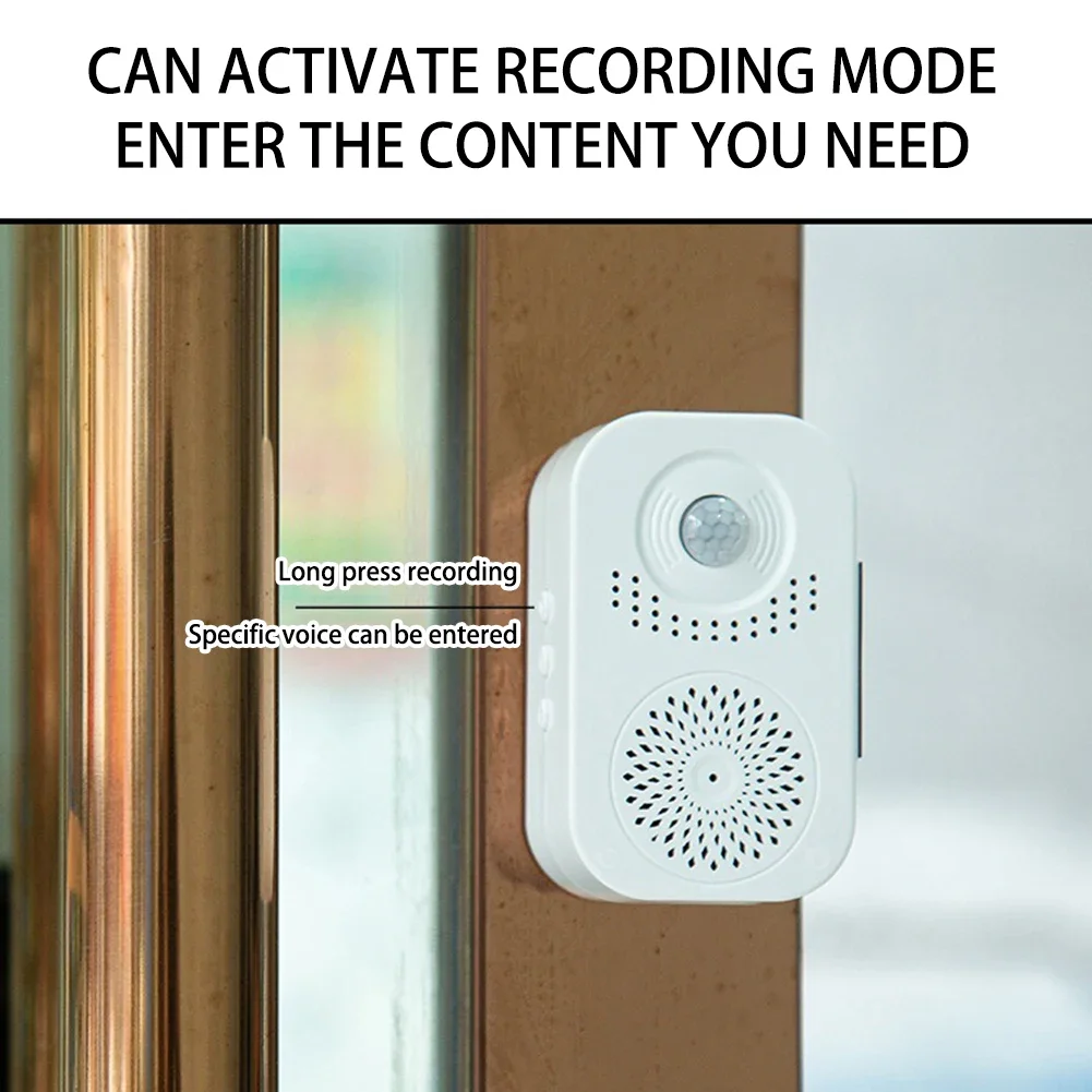Infrared Induction Voice Reminder Sound Speaker Anti-theft MP3 Audio Player Entrance Welcome Greeting Voice Prompter Record