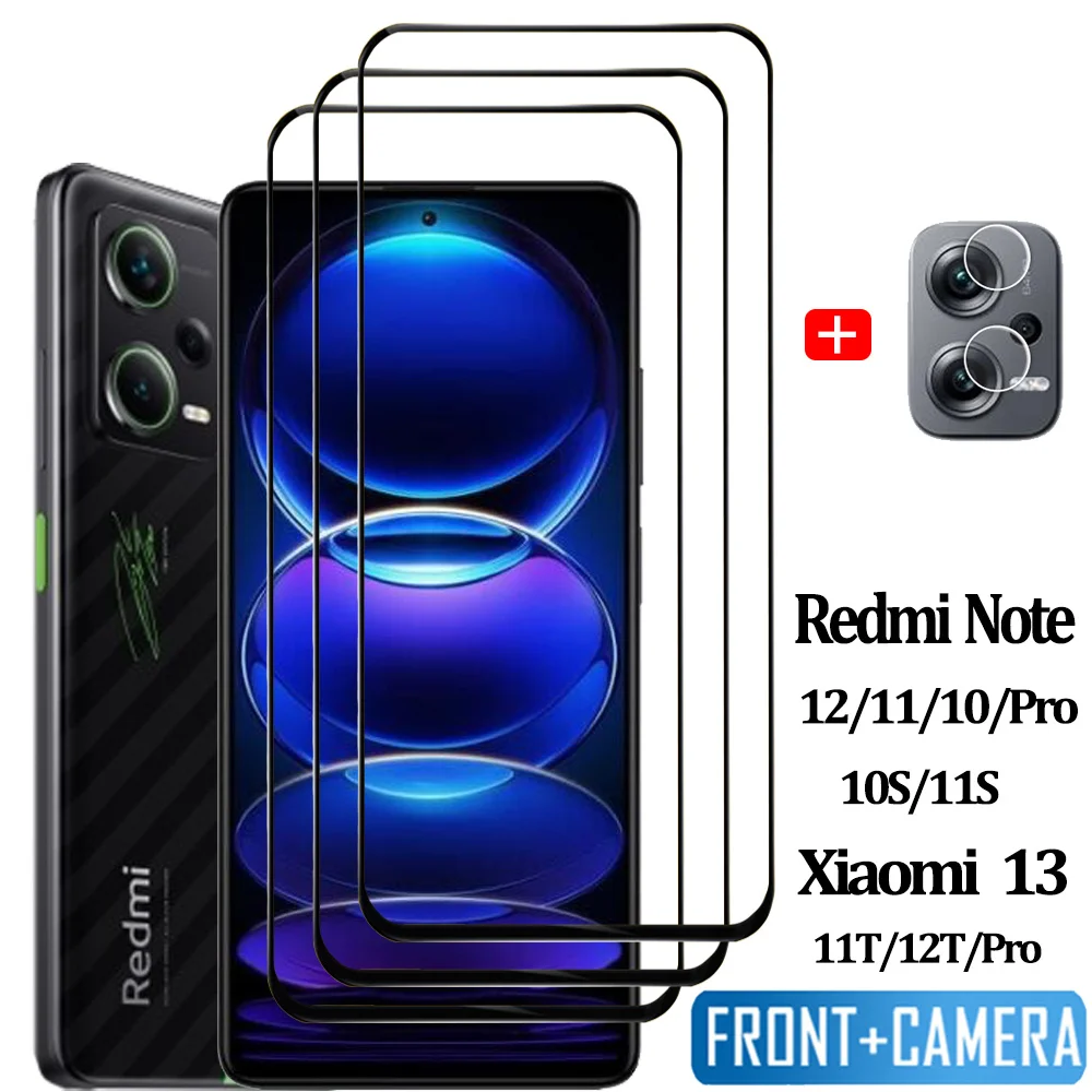 

Pelicula,For Xiomi Redmi Note 12 10 11 Pro 5G Tempered Glass Redmi Note12 Pro Plus Screen Protector Xiaomi 13T 12t 11T Pro Cristal templado Redmi Nota 12S 11S 10S Front Film Redmi 12 Phone Film & Camera Protectors