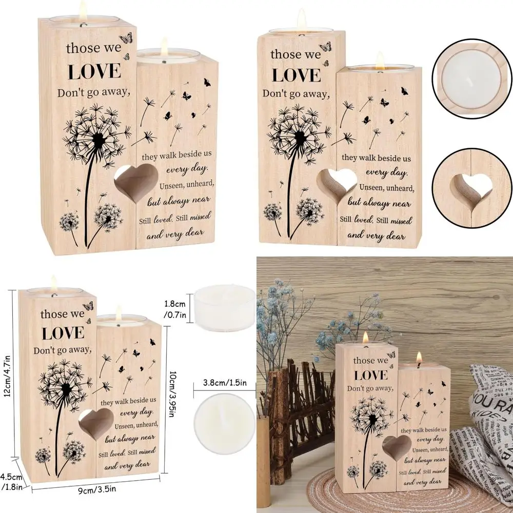 هدايا التعاطف لخسارة محبوب، حاملي شموع التفكير - هدية عزى، هدايا تذكارية لجدة الأم والأب