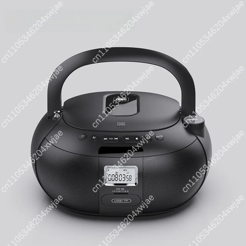 CD-50 Portable CD Player Boombox Built-in Speaker USB TF Card FM Radio All-in-One for School English Listening Test