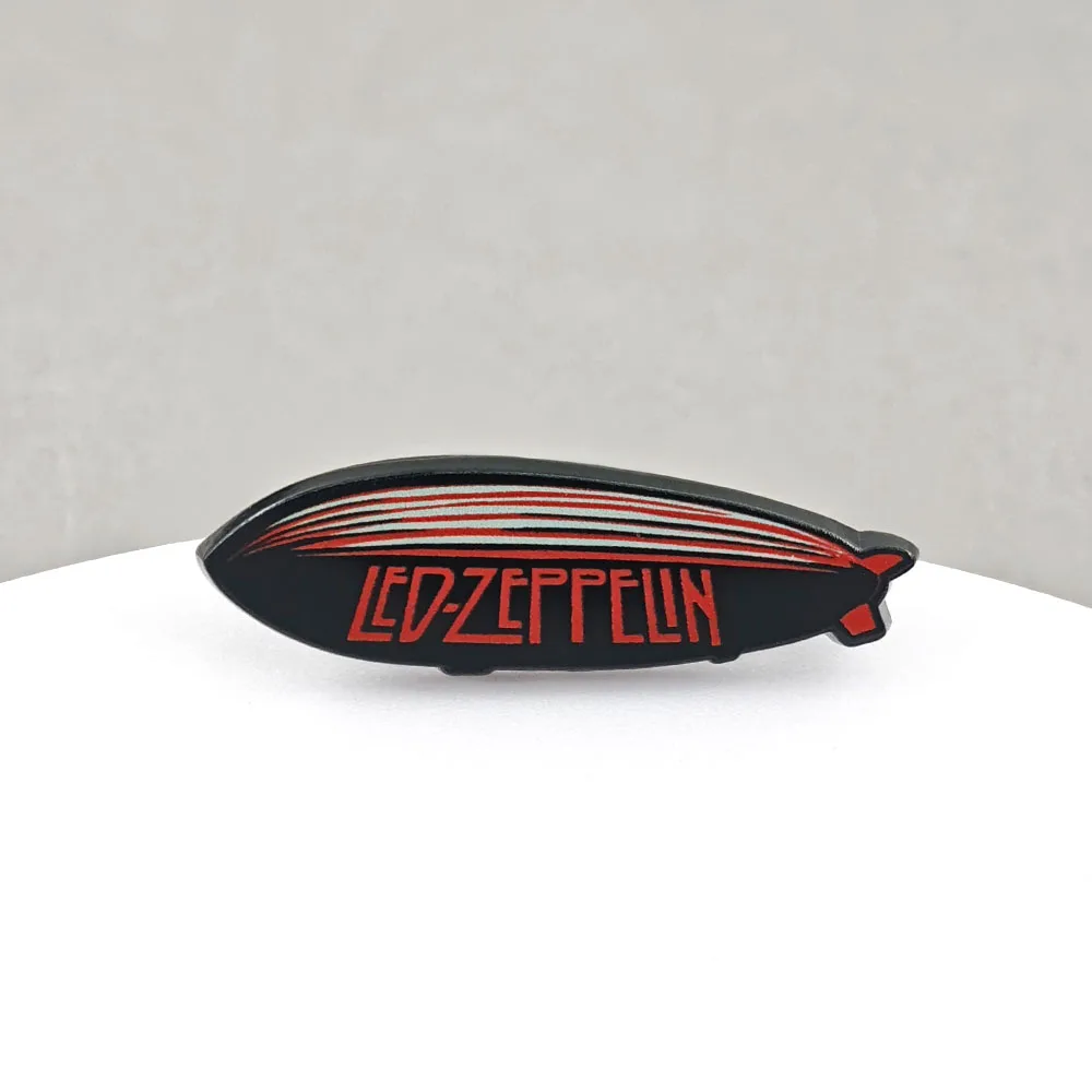 L-Led Z-Zeppelin Brosche Vintage Rockband Anime Cartoon Luftschiff Metall-Abzeichen Retro Emaille-Pin Musik-Fan-Geschenk Schmuck – Detail 8