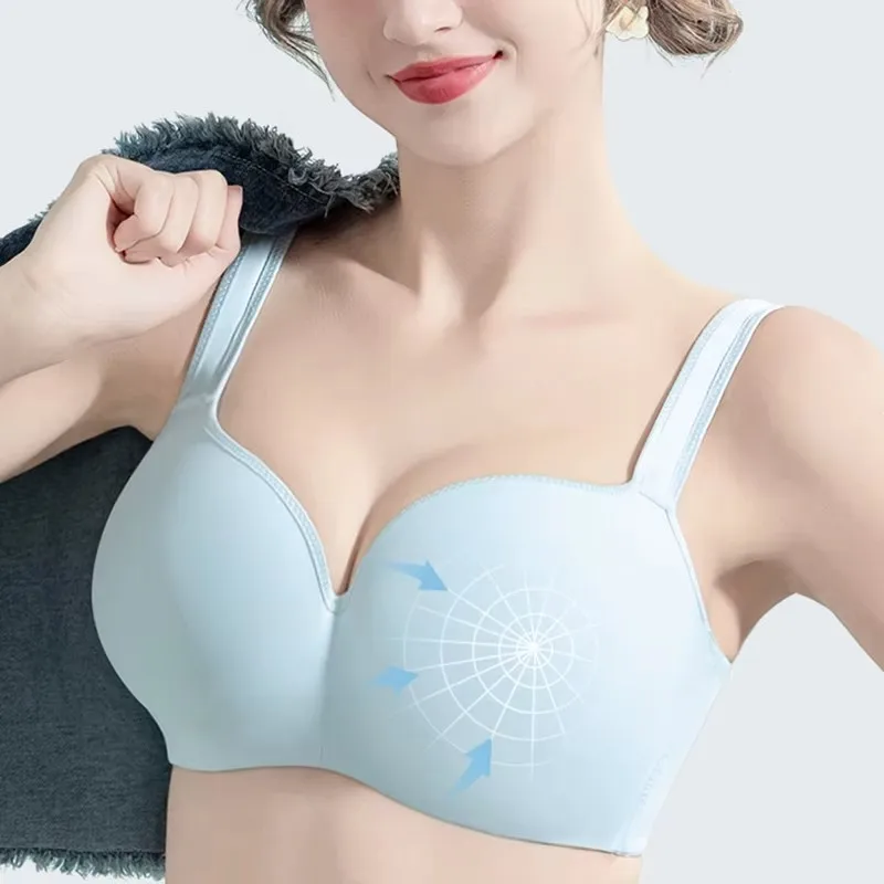 

Женское бесшовное нижнее белье Push Up с легкой подкладкой и полной чашкой на косточках, женское нижнее белье 34 36 38 40 42 C D E F G H I J