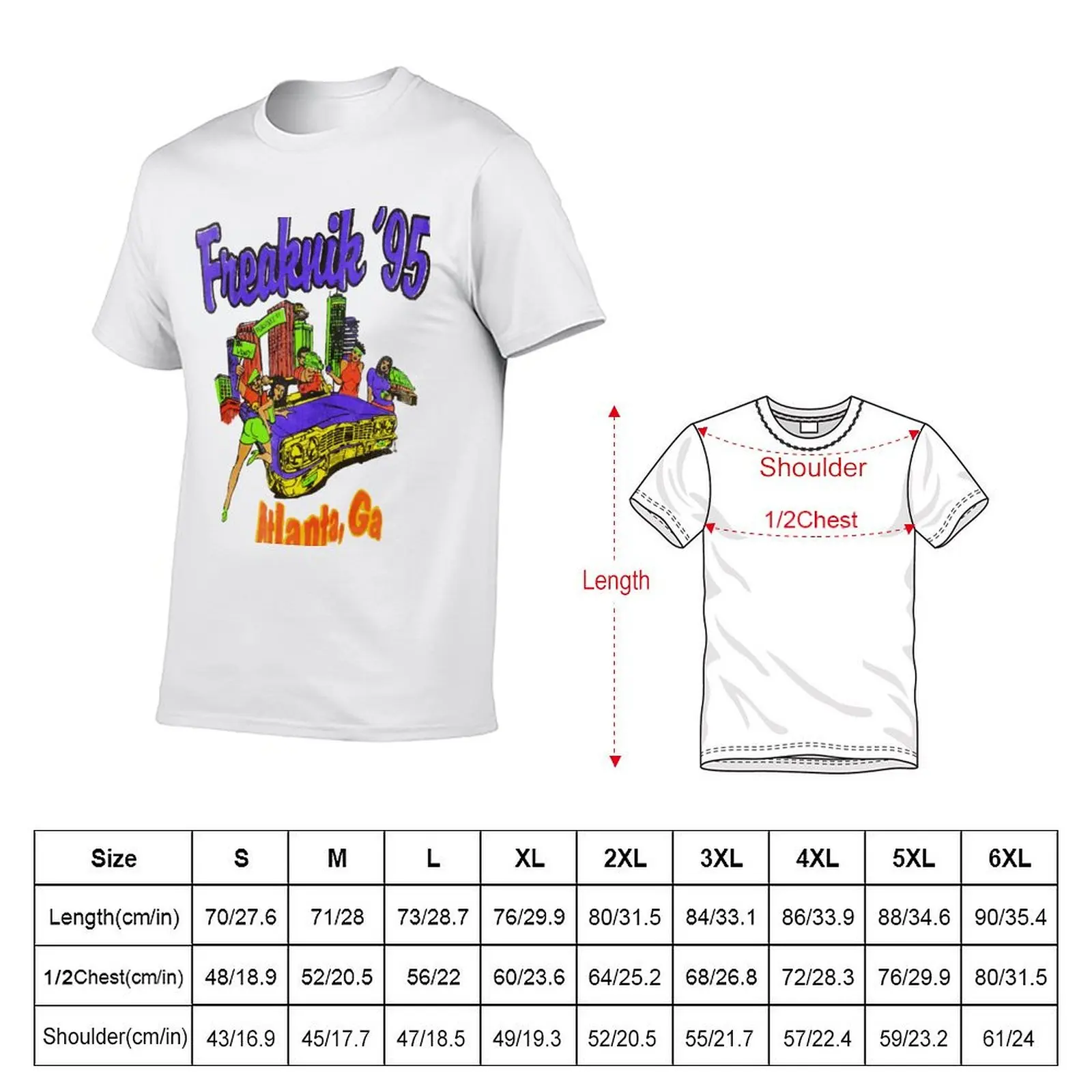 Freaknik, Vintage Freaknik Festival T Shirt, Reprint T-Shirt Tough Fabric Work Tee