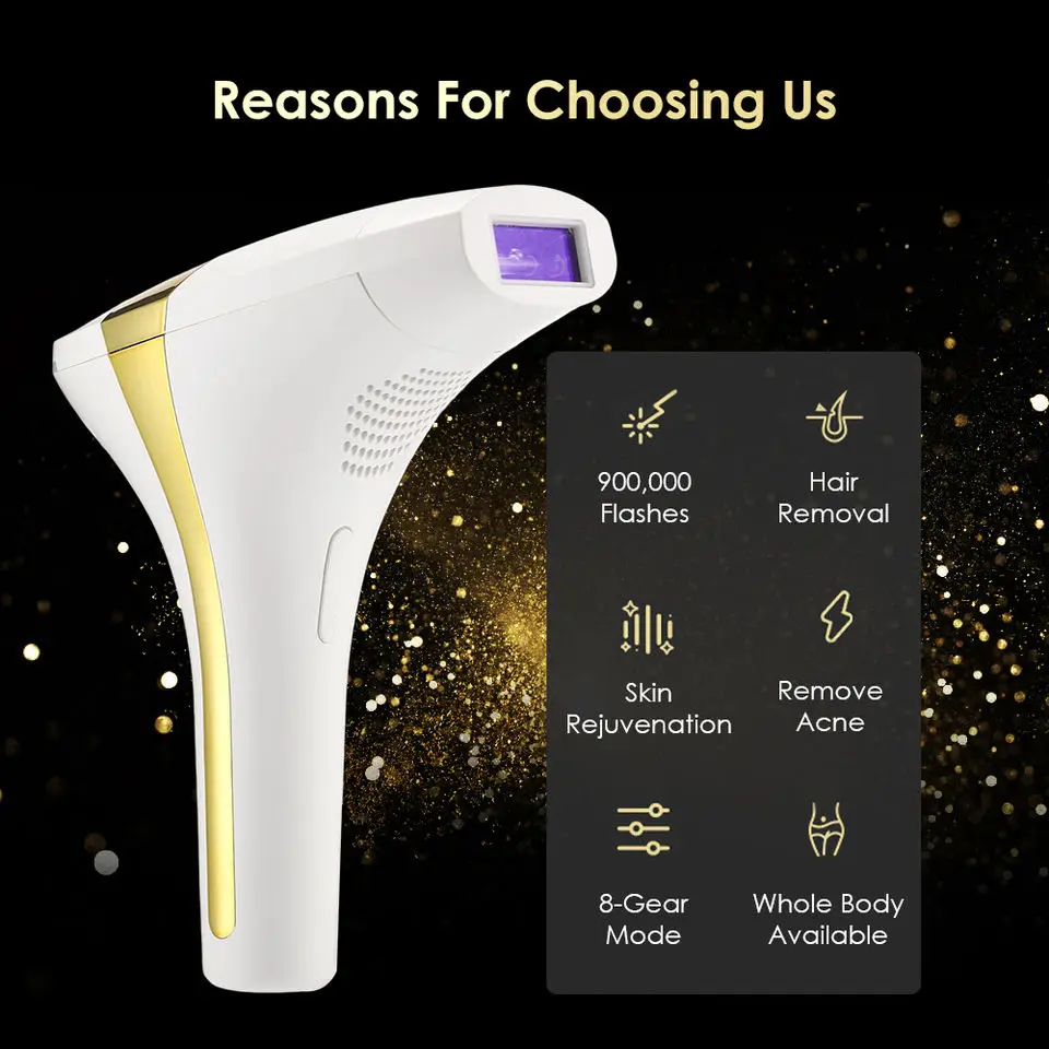 آلة إزالة الشعر بالليزر المهنية للنساء ، آلة إزالة الشعر بالليزر Ipl ، آلة إزالة الشعر بالليزر النابض للضوء والوجه ، جهاز إزالة الشعر الكهربائي