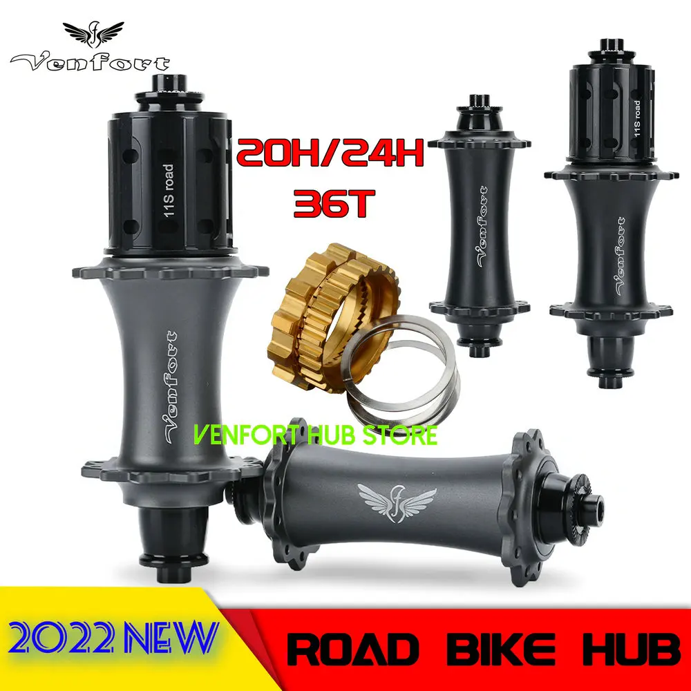 

2022 New Original VENFORT CLASSIC V Brake Titanium/Black 100x5/130x5mm 20-24H 10/11S 24H Road 36T ratchet HUB BIKE