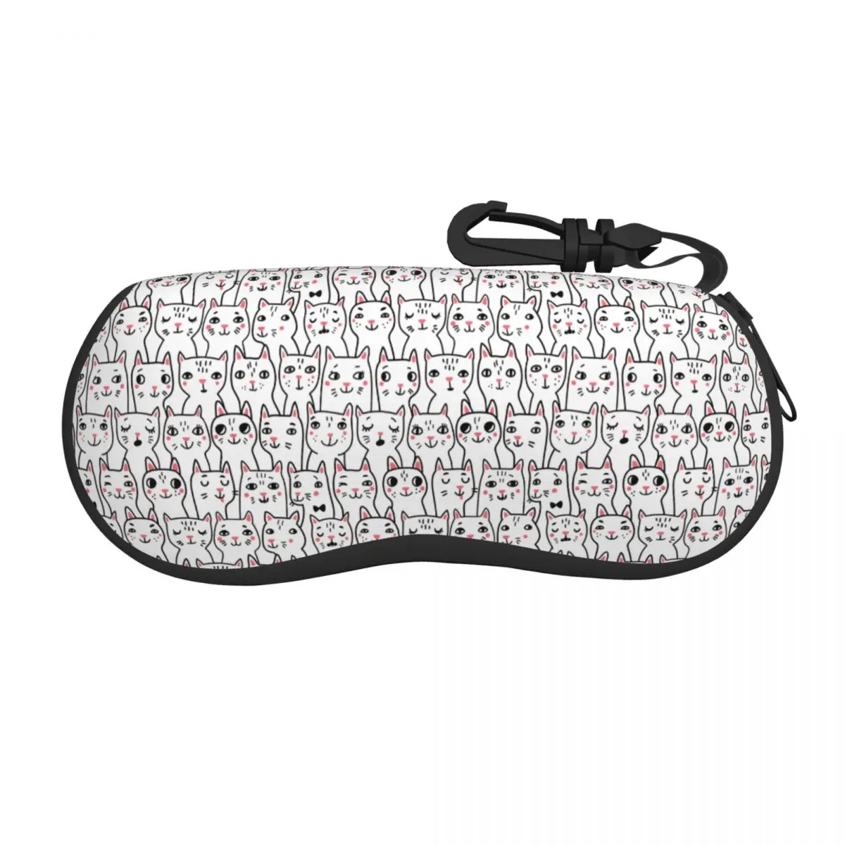 

Custom Funny Cute Cats Pattern Shell Glasses Case Unisex Fashion Eyeglasses Case Sunglasses Protector Box