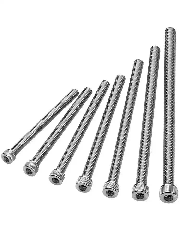 M5 M6 M8 M10 M12 M14 M16 M20 304 A2-70 Stainless Steel DIN912 Allen Hexagon Hex Socket Head Cap Bolt Screw Over Ultra Long 150mm