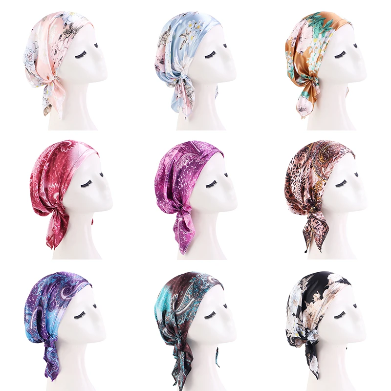 Atmungsaktiver Vorgefertigter Turban-Hijab für Frauen mit Neuem Paisley-Muster Muslimischer Hijab Chemo-Mütze Schlafmütze Hijab – Detail 1