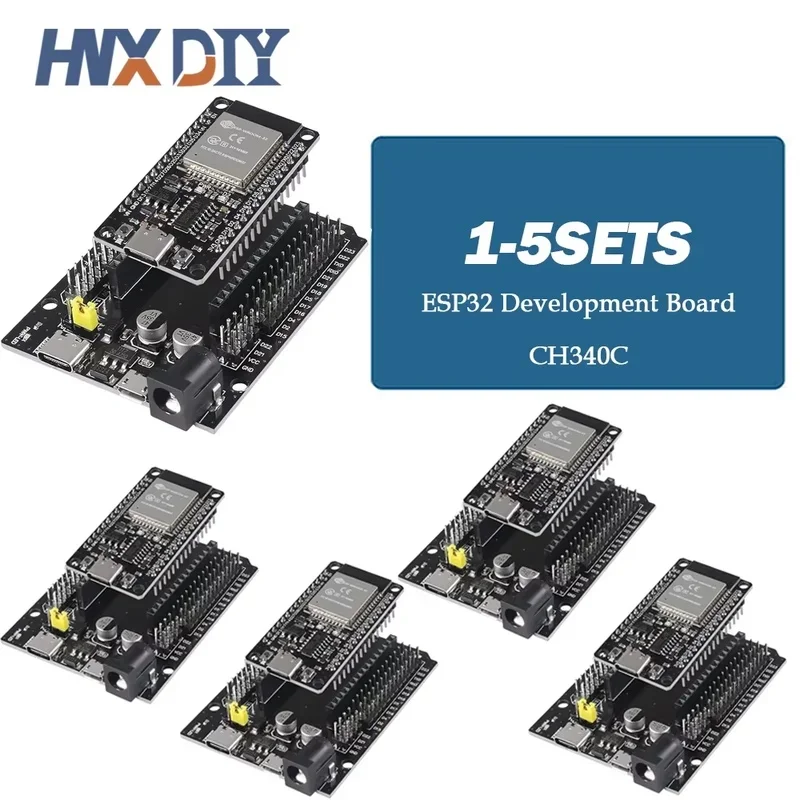 1-5sets 32 Development Board CH340C WiFi+Bluetooth Ultra-Low Power Dual Core 32-DevKitC-32 32 Expansion Board