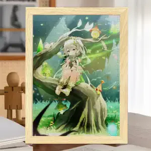 

Anime Genshin Impact Nahida Cosplay Anime Cartoon handmade wooden puzzle desktop ornament puzzle Accessory birthday gift