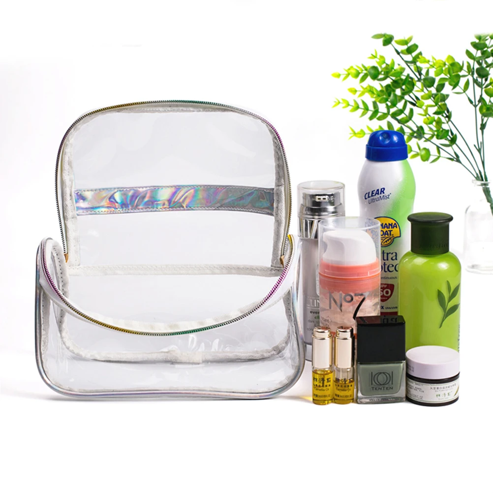 

Marble Pattern Makeup Bag Clear Pu Toiletry Pouch Large Capacity Lightweight Organizer For Women Travel Storage