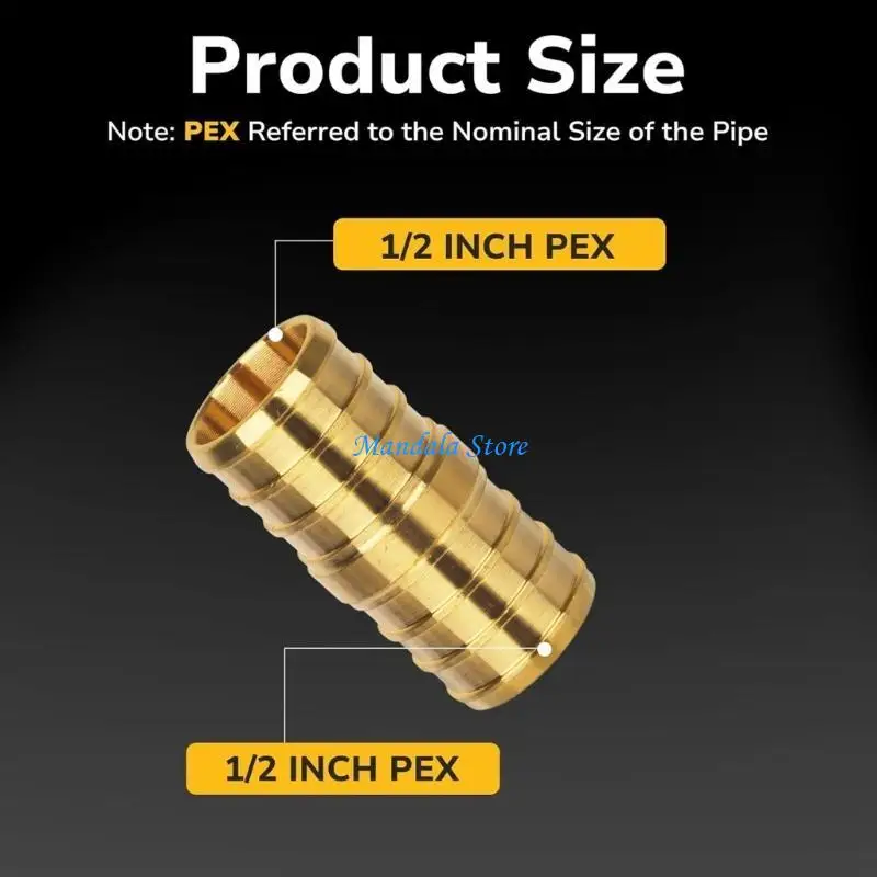 

U2JC 1/2inch Fittings Elbow Tees Straight Couplings Set Tees Joint Tubing Pipe Fittings for Hose Pipe And Tubing