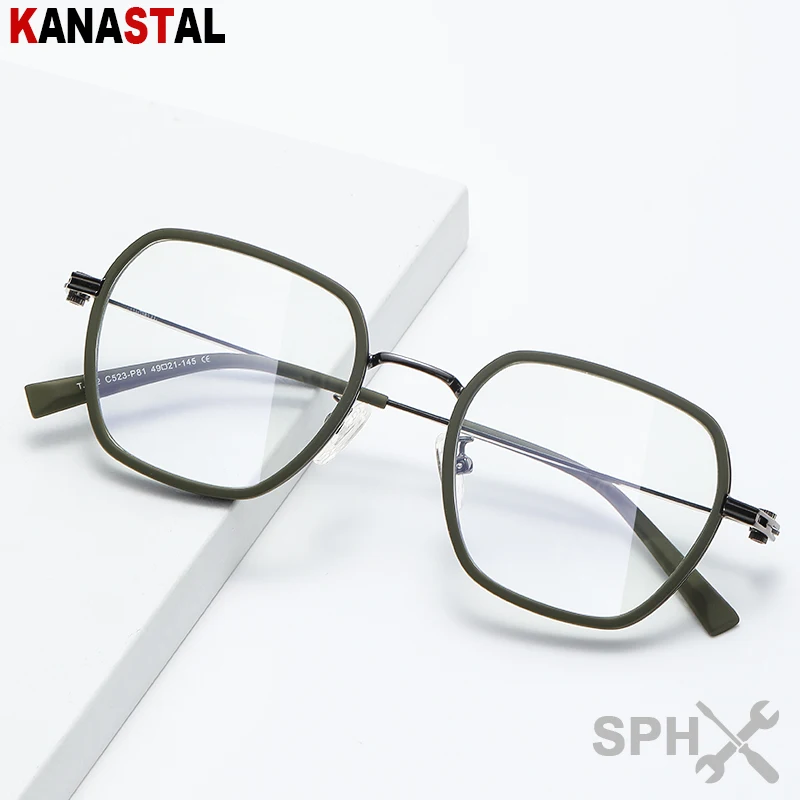 Reading Glasses Men Women Blue Light Blocking CR39 Optic Lenses Prescription Presbyopic Myopia Eyewear Metal Thin Leg Eyeglasses