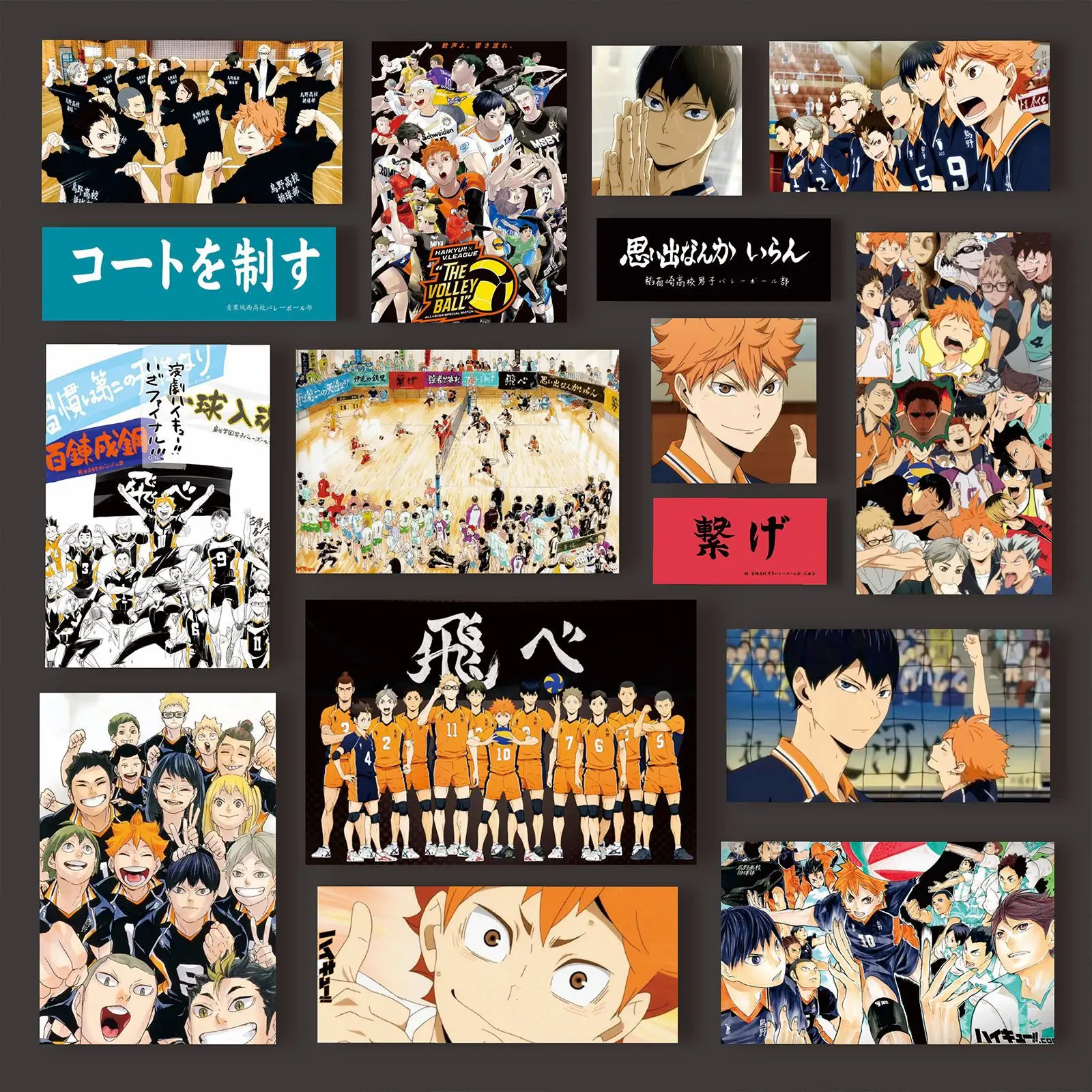 

Haikyuu Series High Quality Stickers Hinata Shoyo Tobio Kageyama Decoration Notebook Sticker DIY Hand Account Diary Sticker Gift