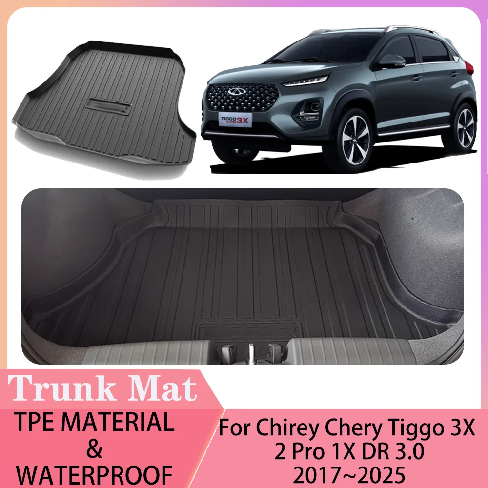 

For Chirey Chery Tiggo 3X 2 Pro 1X DR 3.0 2017-2025 2024 Car TPE WaterProof Boot Covers Scratch Prevention Interior Accessories