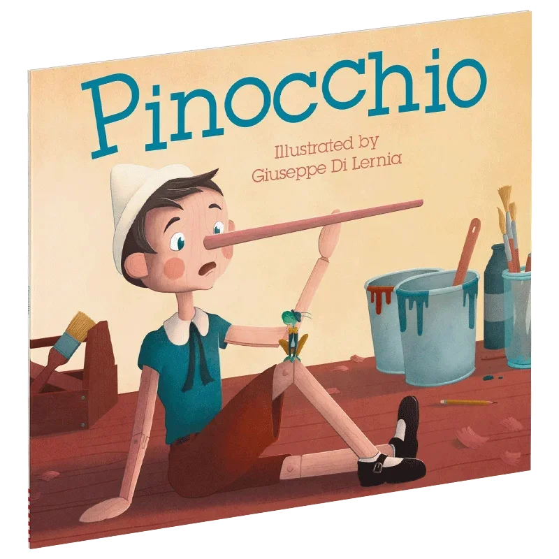 

Пиноккио, Детские книги для детей 3, 4, 5, 6 лет, английские книжки с картинками, сказочные истории 9780241350973