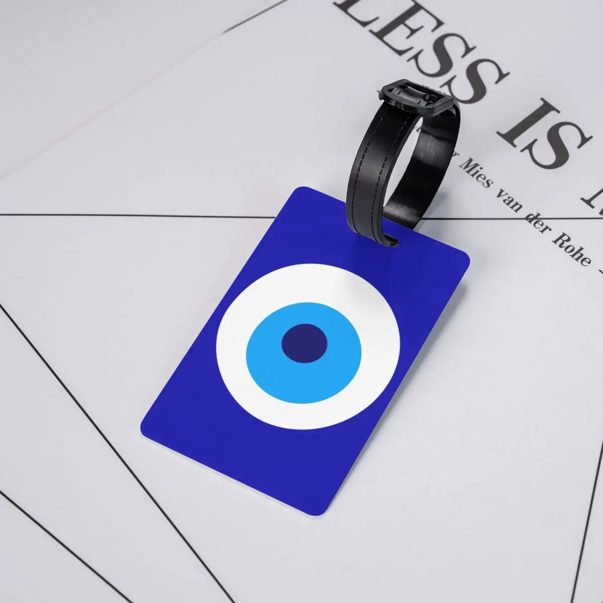 Niestandardowy Nazar Evil Eye Protection Symbol znacznik bagażu ochrona prywatności Amulet tureckoe etykietki na bagaż torba podróżna metki walizka