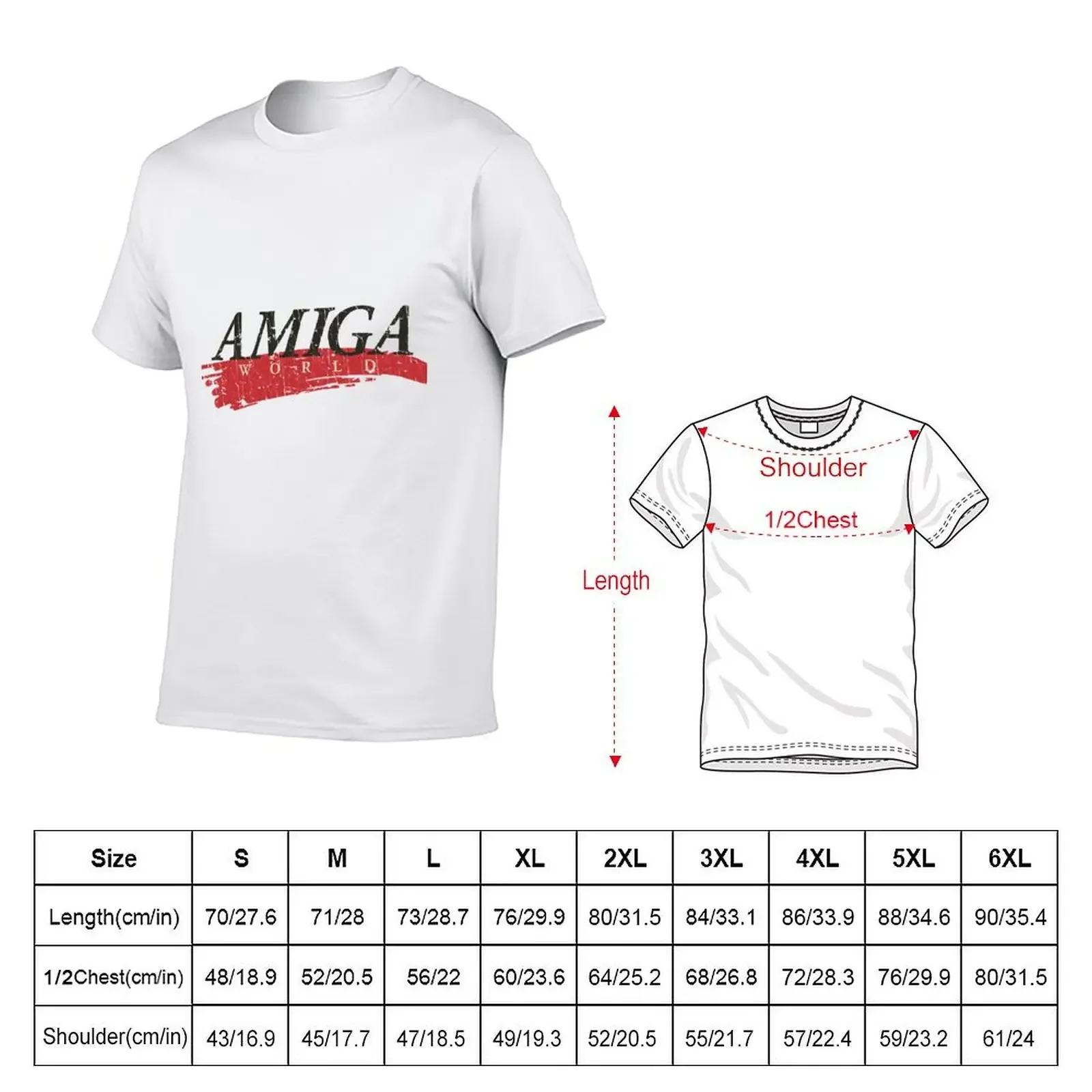 Amiga World Magazine 1985 T-Shirt boys whites cheap stuff vintage clothes Men's t-shirts