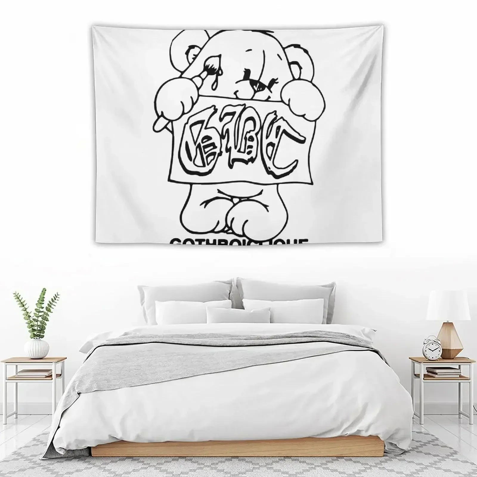 

GBC GOTHBOICLIQUE BEAR Tapestry Room Decorations Aesthetic Decor For Bedroom Tapestry