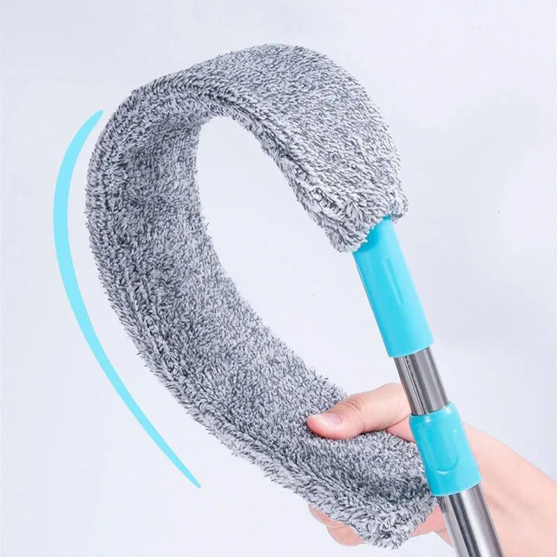 NEW Telescopic Duster Long Handle Household Cleaning Brush Bed Gap Bottom Stair Dust Corner Floor Pet Hair Fur Lint Remover Tool