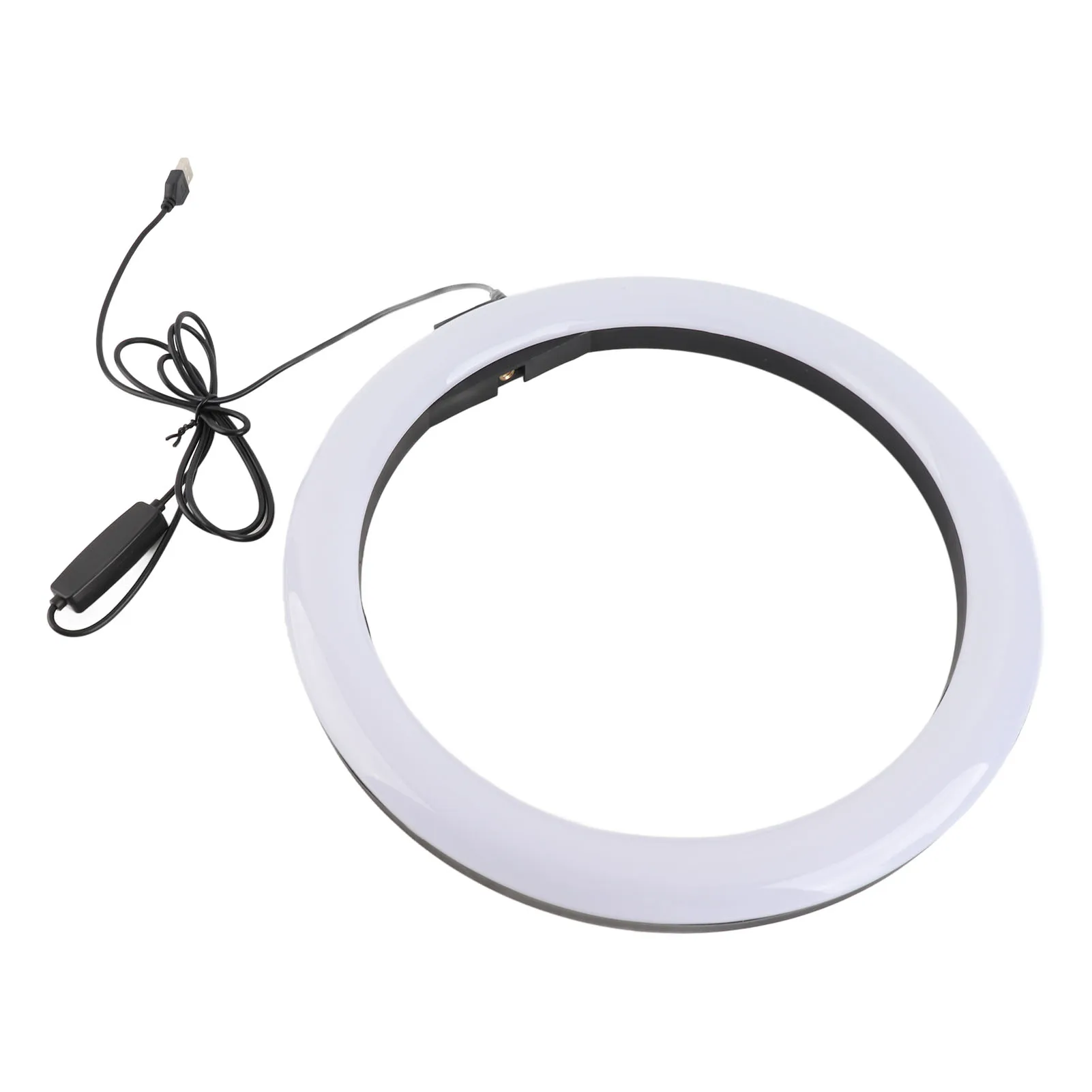 Dimmable  Light LJJ 30 12W 12 Inch 160LED Dimmable  Light 3200K-5600K for Makeup with  Head Phone Clip
